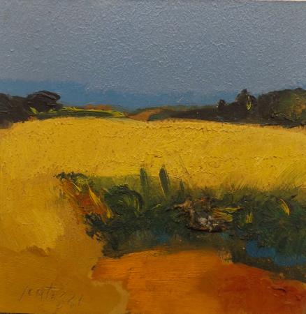 Art work by Sergio Scatizzi Paesaggio  - oil table 