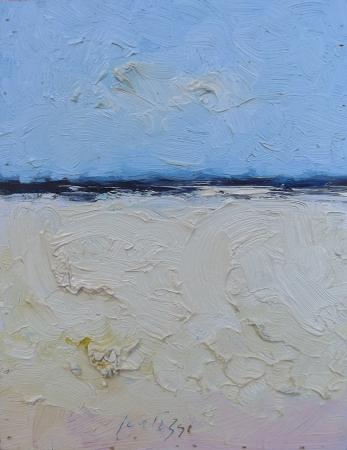 Art work by Sergio Scatizzi Paesaggio - oil table 