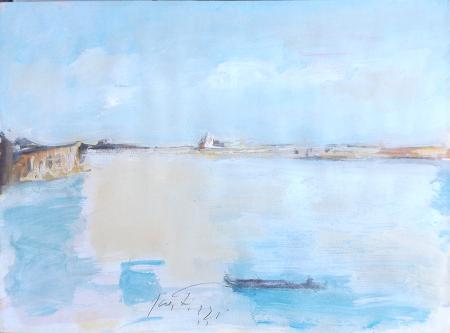 Art work by Sergio Scatizzi Venezia - watercolor paper 