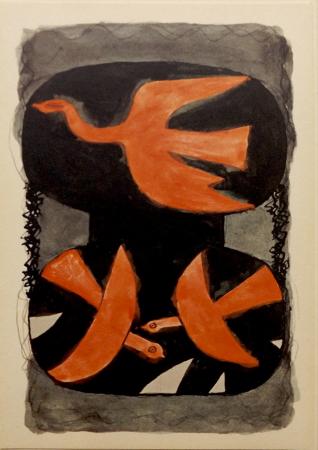 Art work by Georges  Braque Bird - print paper 