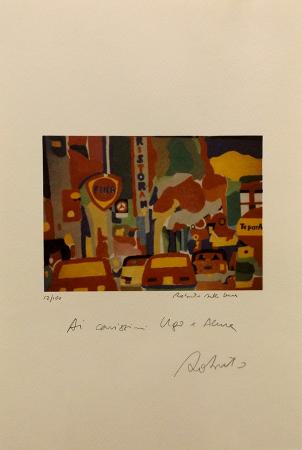 Art work by Roberto  Della Luna Traffico - lithography paper 