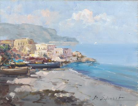 Art work by D. Esposito Sorrento  - oil hardboard 