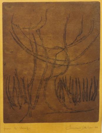Art work by firma Illeggibile composizione - lithography paper 