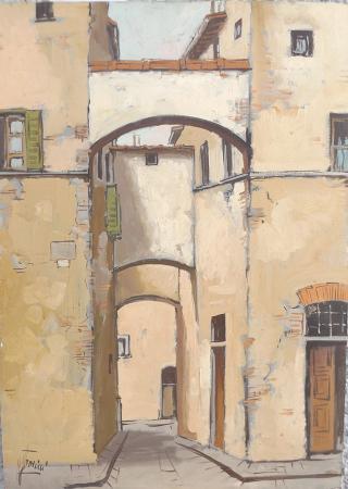 Art work by Marco  Frosini  Paesaggio  - oil hardboard 
