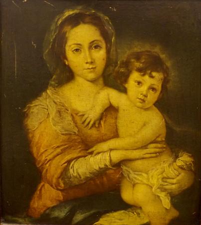Art work by  Anonimo Maternità - oil table 