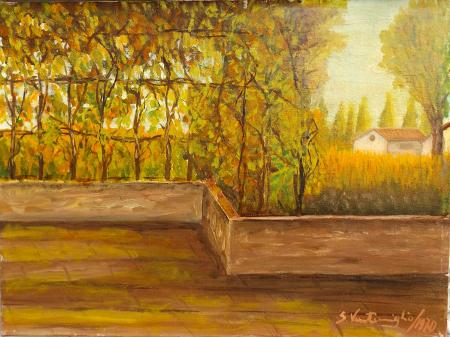 Art work by S. Ventimiglio Paesaggio - oil canvas 