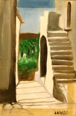 Art work by  Latorre  Paesaggio  - oil cardboard 