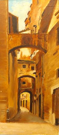 Art work by  Anonimo Vicolo - oil hardboard 