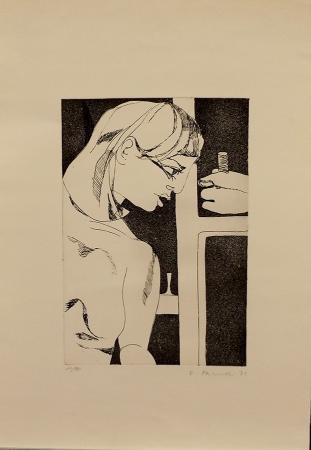 Art work by Fernando Farulli Figura  - lithography paper 