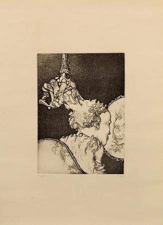 Quadro di Giuliano Pini Senza titolo  - litografia carta 