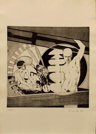 Art work by firma Illeggibile Composizione - lithography paper 