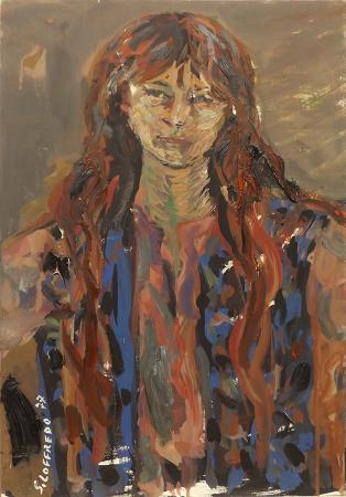 Art work by Silvio Loffredo Figura  - oil canvas cardboard  