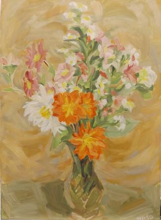 Quadro di Nelusco Sarti Fiori  - olio tavola 
