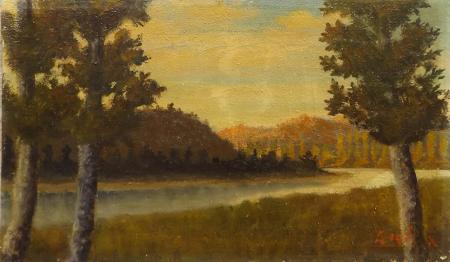 Art work by  Gigli  Paesaggio  - oil canvas 