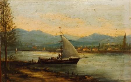 Art work by  Anonimo Marina - oil table 