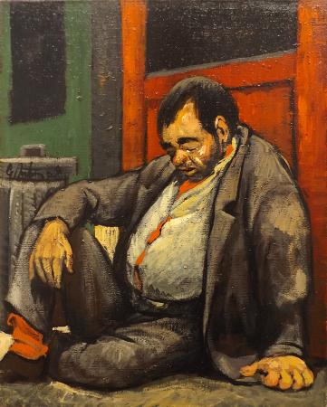 Art work by Gianfranco Antoni Vecchio Ubriaco  - oil canvas 