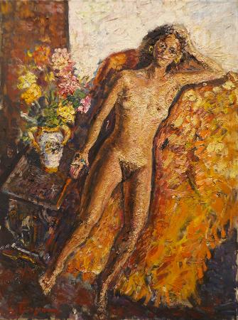 Quadro di Guido Borgianni Figura  - olio tela 