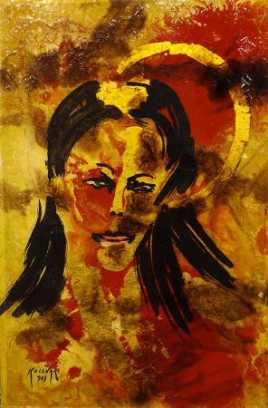 Quadro di Enzo Kocevar Figura  - olio tela 