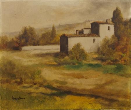 Art work by Gianfranco Frezzolini Paesaggio  - oil canvas 