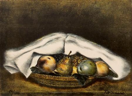 Art work by Nino Tirinnanzi Natura morta  - lithography paper 