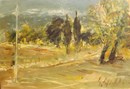 Art work by Emanuele Cappello Paesaggio  - oil canvas 