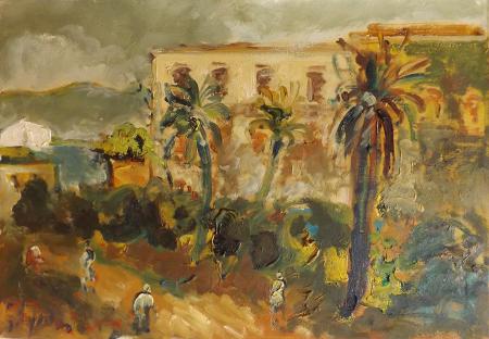 Quadro di Emanuele Cappello Paesaggio  - olio tela 