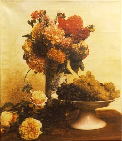 Quadro di  Anonimo Fiori  - stampa tela 