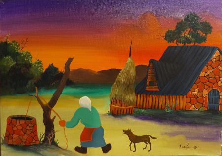Art work by A. Ocla Paesaggio  - oil canvas 