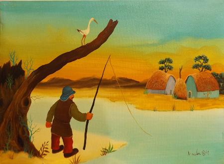 Art work by A. Ocla Pescatore  - oil canvas 