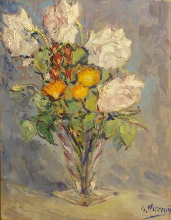 Art work by Giuseppe Mazzon Vaso di Fiori  - oil canvas 
