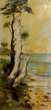 Art work by Renato Trambusti Marina - oil hardboard 