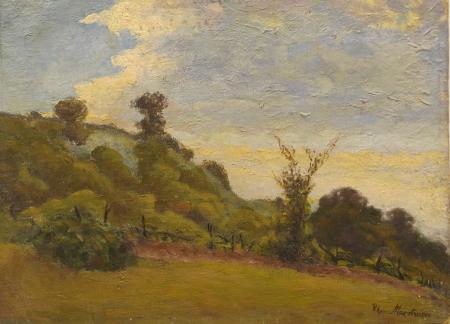 Art work by  Maestrucci  Paesaggio  - oil table 