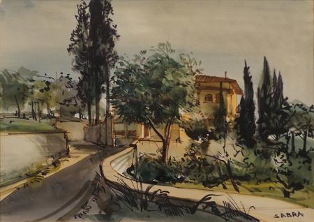 Art work by  SABRA Paesaggio  - watercolor paper 
