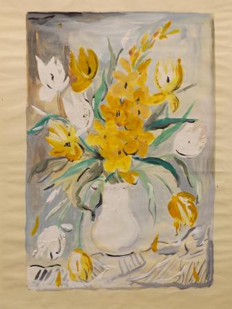 Art work by  Setti Vaso di fiori  - watercolor paper 