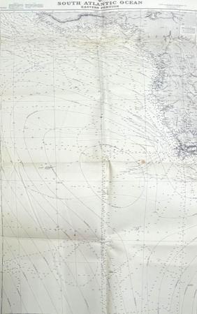 Quadro di  Anonimo South Atlantic Ocean  - stampa carta 
