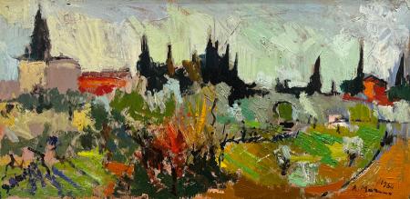 Art work by Rodolfo Marma Via S. Leonardo - oil table 