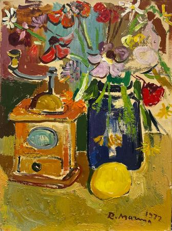 Art work by Rodolfo Marma Natura Ferma  - oil table 