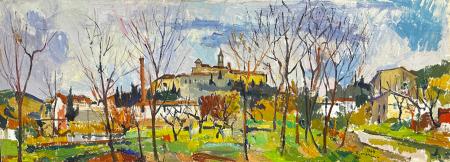 Art work by Rodolfo Marma La Certosa Dal Galluzzo  - oil canvas 