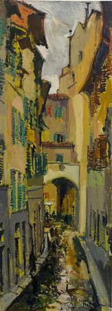 Quadro di Rodolfo Marma Borgo Pinti  - olio tela 