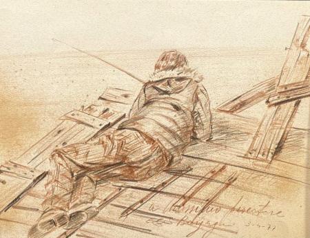 Art work by Elio Bargagni Pescatore  - matita paper 
