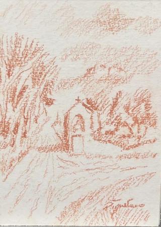 Art work by Luigi Pignataro Paesaggi  - blood cardboard 