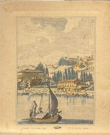 Quadro di  Anonimo Paesaggio con vele  - stampa carta 