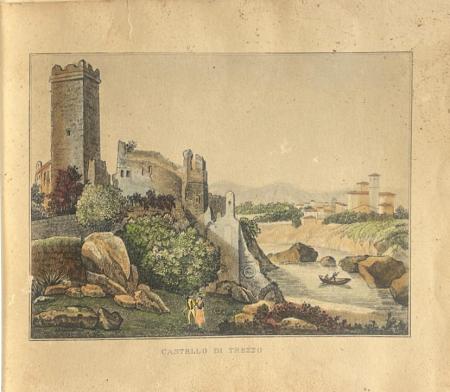 Quadro di  Anonimo Castello di Trezzo  - stampa carta 