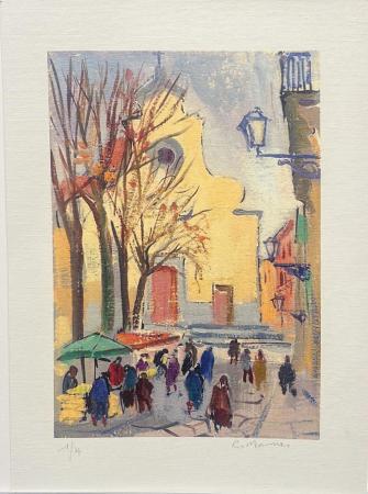 Art work by Rodolfo Marma Santo Spirito  - lithography canvas 