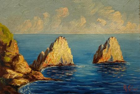 Art work by  Anonimo Faraglioni - oil table 