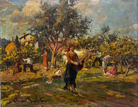 Art work by Vittorio Giunti Paesaggio  - oil canvas 
