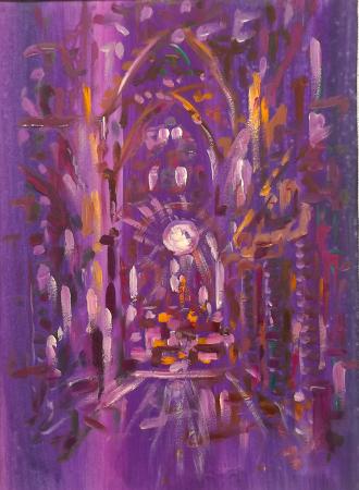 Art work by  Viti  Trittico di Chiesa - oil paper 