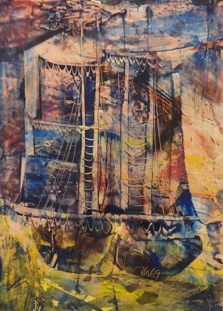 Quadro di Gojmir Anton Kos Composizione - mista carta 