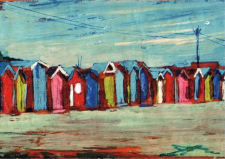 Quadro di Massimo Lomi Coloriamo la spiaggia - mista compensato 