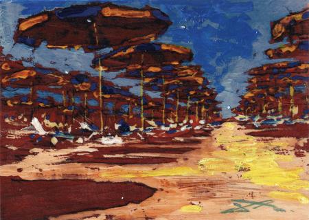Art work by Massimo Lomi In prima Fila - matita plywood 